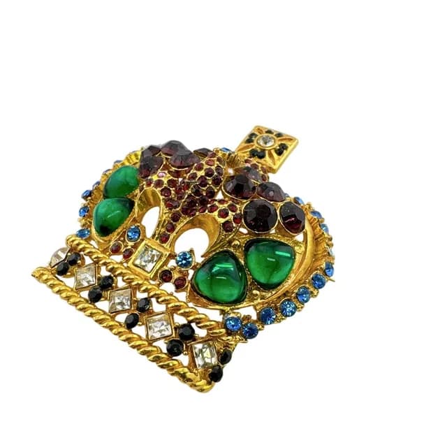 Versace Crown Motif Brooch from The Reluxe, photo 1 of 1