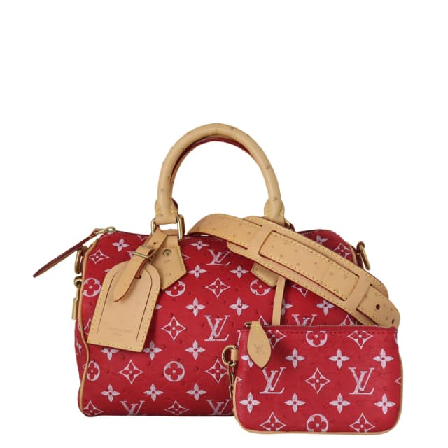 Louis Vuitton Speedy P9 25 Bandouliere Monogram Ostrich in Ostrich from Luxe.It.Fwd, photo 1 of 1