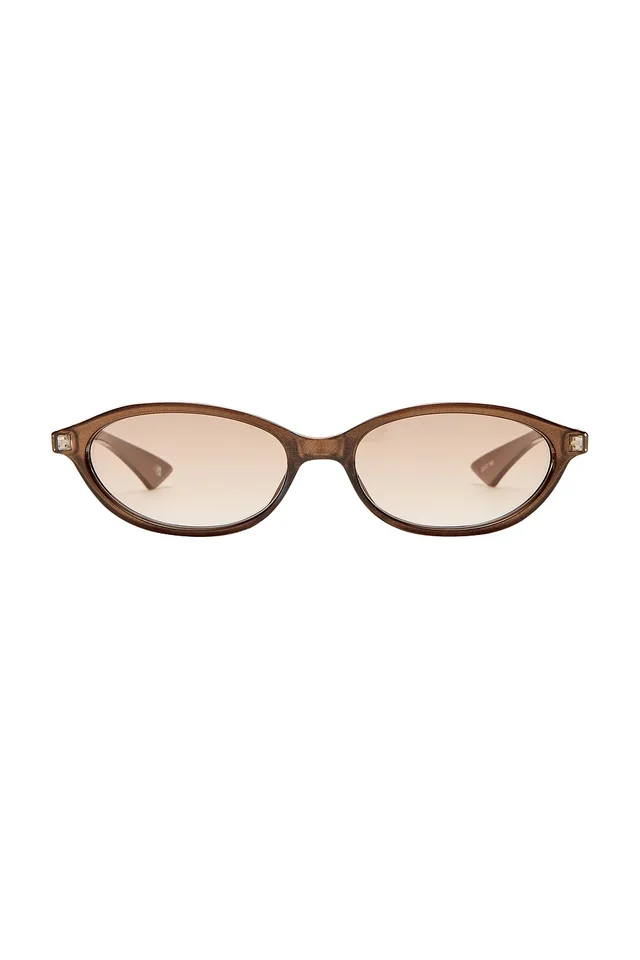 Le Specs Duskfall Sunglasses in Pearl Chocolate & Warm Smoke Grad, image 1 of 1 from REVOLVE (Canada)