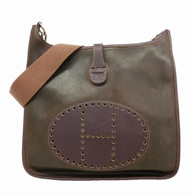 Hermès Shoulder Bag Evelyne Amazonia Dark Brown Silver in Brown from The Reluxe, photo 1 of 1