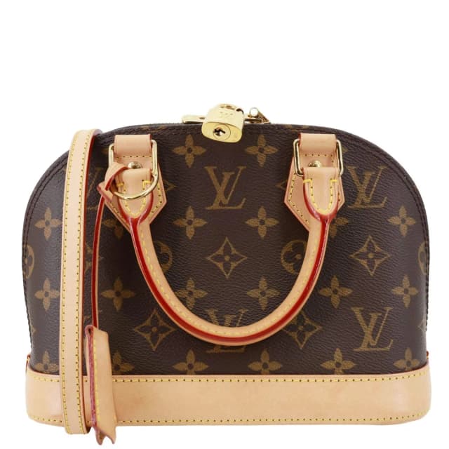 Louis Vuitton Alma BB Monogram Canvas Crossbody Bag Brown in Brown Coated canvas from Dallas Designer Handbags, photo 1 of 1
