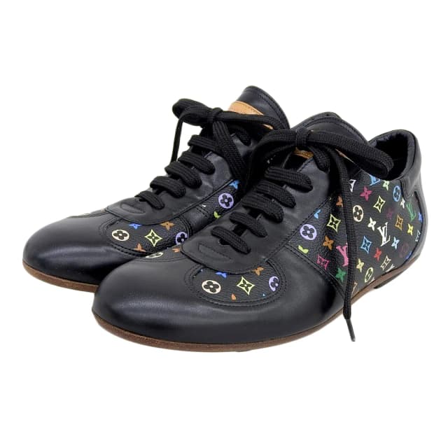 Louis Vuitton 2003 production Monogram Multicolor sneakers #6 Black/Multicolor from VINTAGE QOO TOKYO, photo 1 of 1