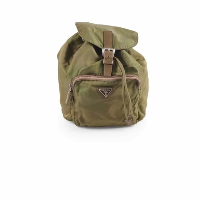 Prada Mini Nylon Backpack Green in Green Nylon from The Purse Affair, photo 1 of 1