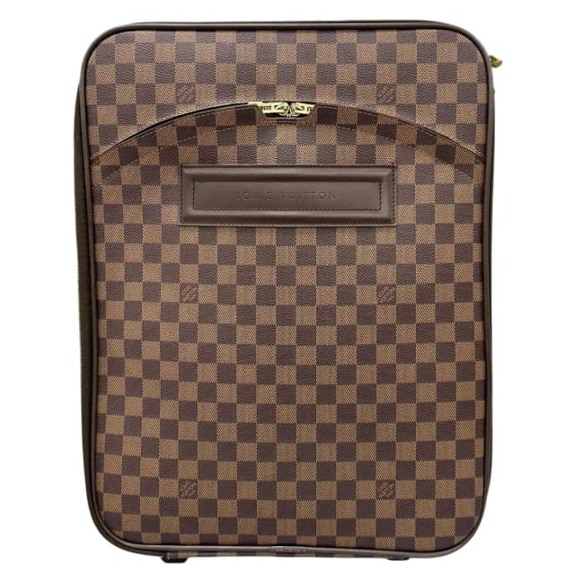Louis Vuitton Pegase 45 Damier Ebene Leather Brown Bag Gold in Brown Leather from The Reluxe, photo 1 of 1