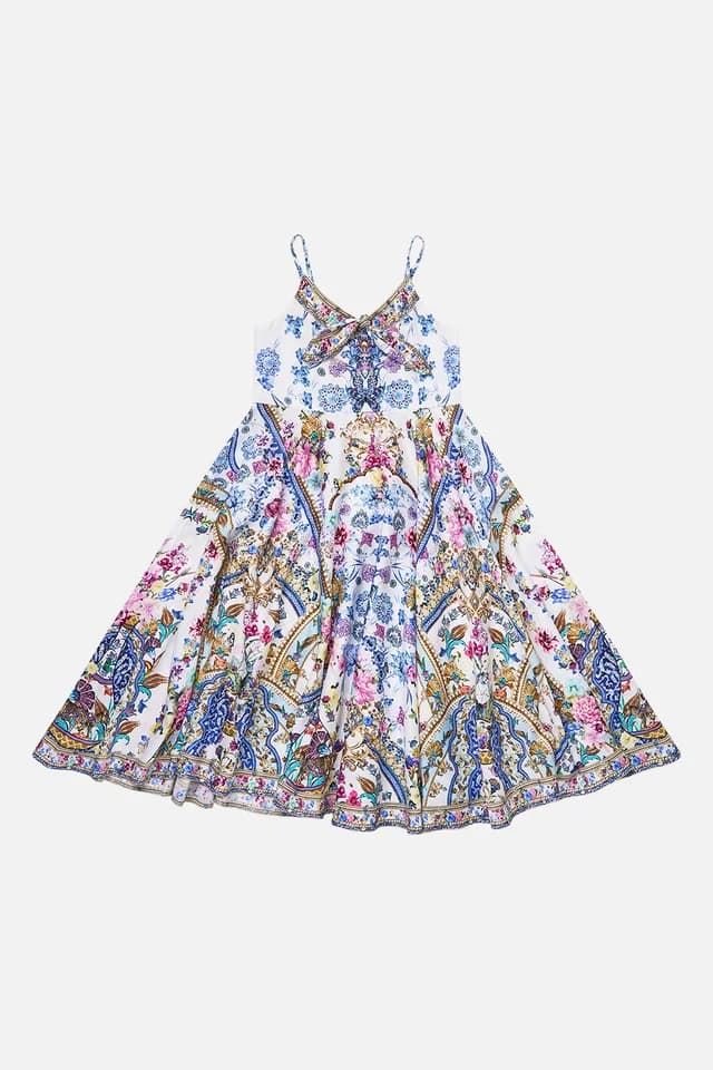 Camilla eBoutique KIDS STRAPPY MAXI DRESS WITH TIE FRONT ALL ABOUT THAT LACE, image 1 of 1 from CAMILLA