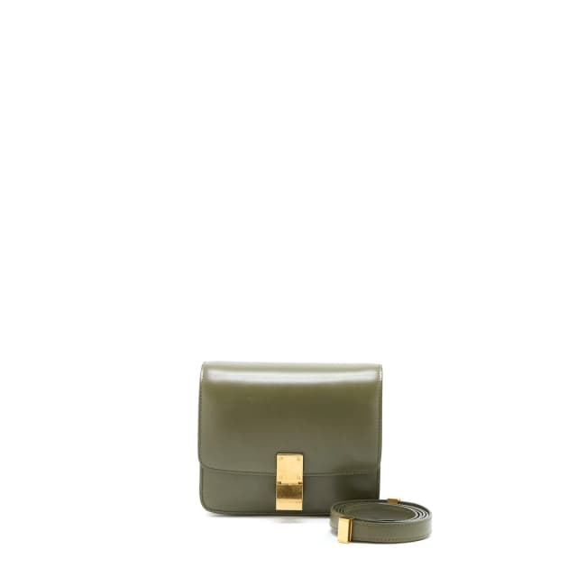 Celine Small Classic Bag Box Calfskin Army Green GHW in Green Calfskin from EMIER, photo 1 of 1