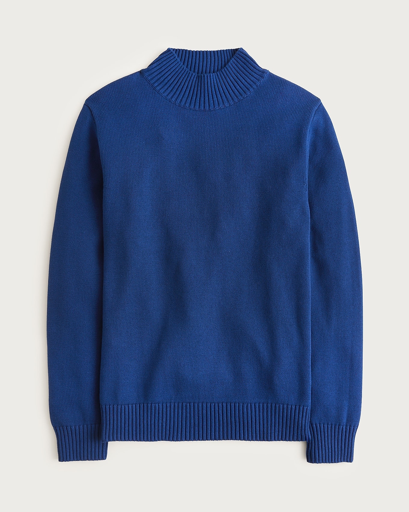 Heritage cotton mockneck sweater in Blue, image 1 of 1 from J.Crew (US)