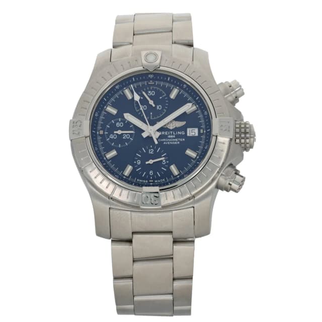 Breitling Chrono Avenger A13385 43mm Stainless Steel Watch from H&T, photo 1 of 1