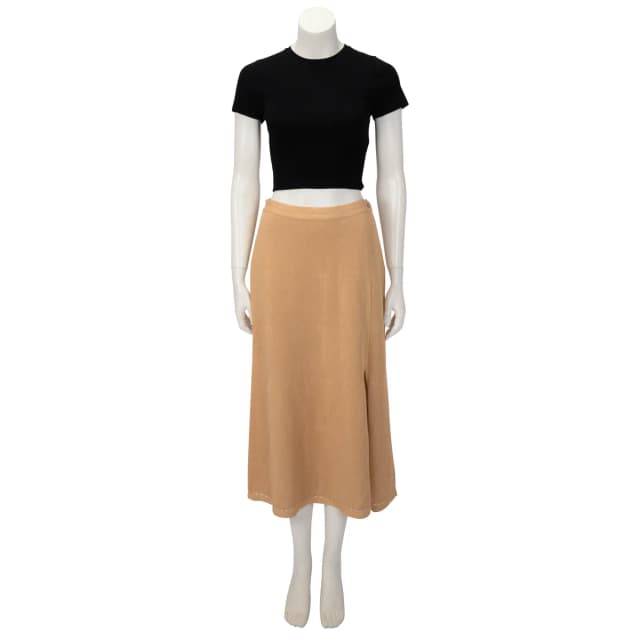 Chanel Knitted CC Midi Skirt FR 42 in Natural from Blue Spinach, photo 1 of 1