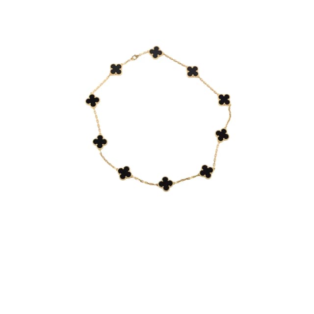 Van Cleef & Arpels 10 Motif Onyx Necklace 2024 from The Purse Affair, photo 1 of 1