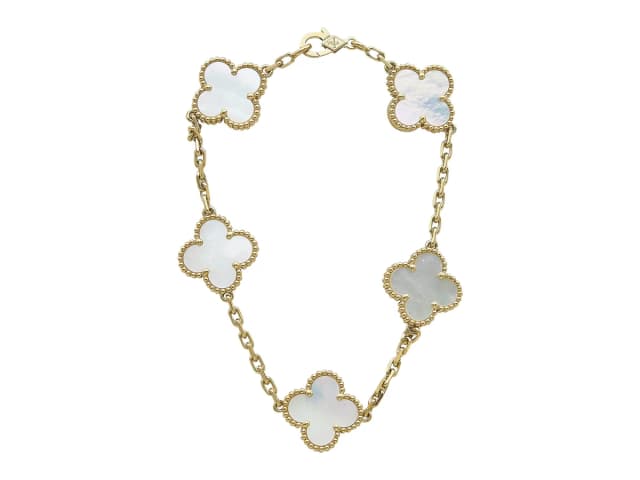 Van Cleef & Arpels Vintage Alhambra 5-Motifs Bracelet from CIRCA Vault, photo 1 of 1
