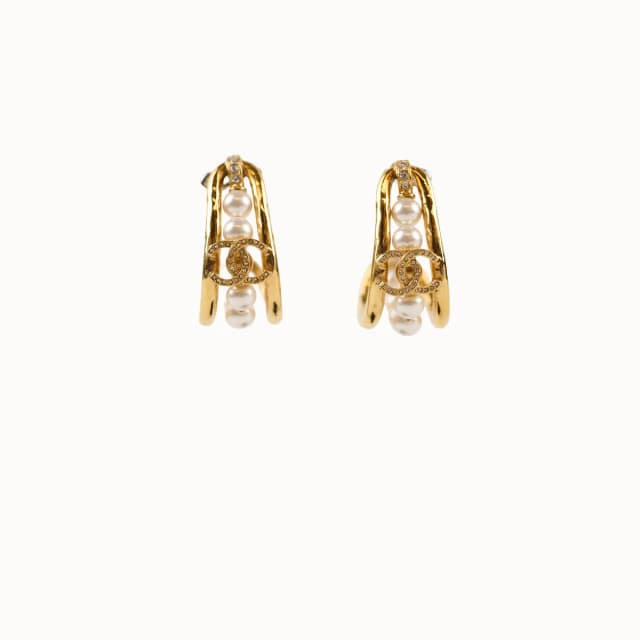 Chanel Pearl Stud Earrings 23P from The Purse Affair, photo 1 of 1