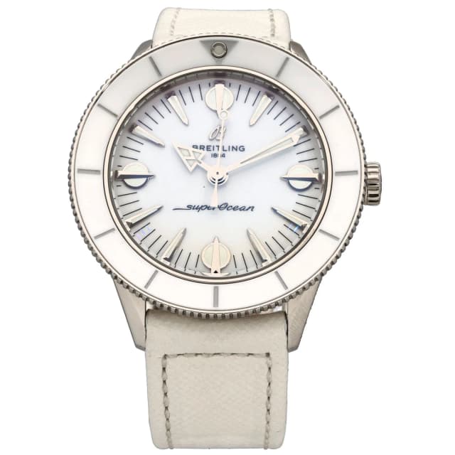 Breitling Superocean Heritage 57 A10340 38mm Stainless Steel Watch in Leather from H&T, photo 1 of 1