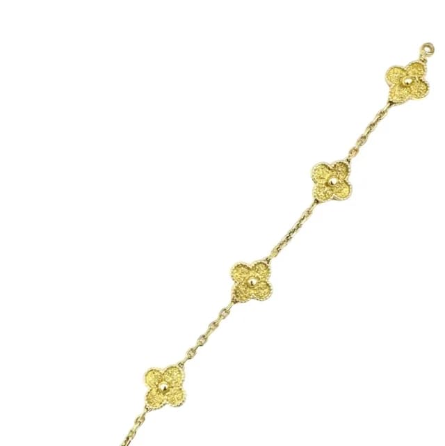 Van Cleef & Arpels Vintage Alhambra Hammered Bracelet from Truefacet, photo 1 of 1