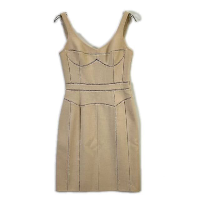 Louis Vuitton Beige Wool Mohair Cami Dress in Beige Wool from The Reluxe, photo 1 of 1