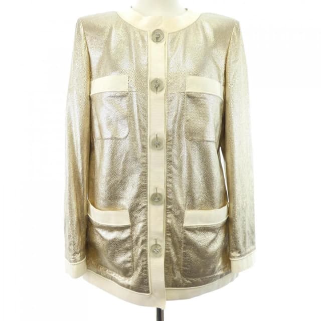 Chanel Collarless Jacket Gold in Gold from The Reluxe, photo 1 of 1