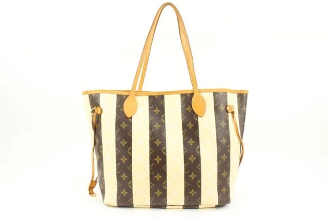Louis Vuitton Limited Monogram Stripe Rayures Neverfull MM Tote in Canvas from Bagriculture, photo 1 of 1