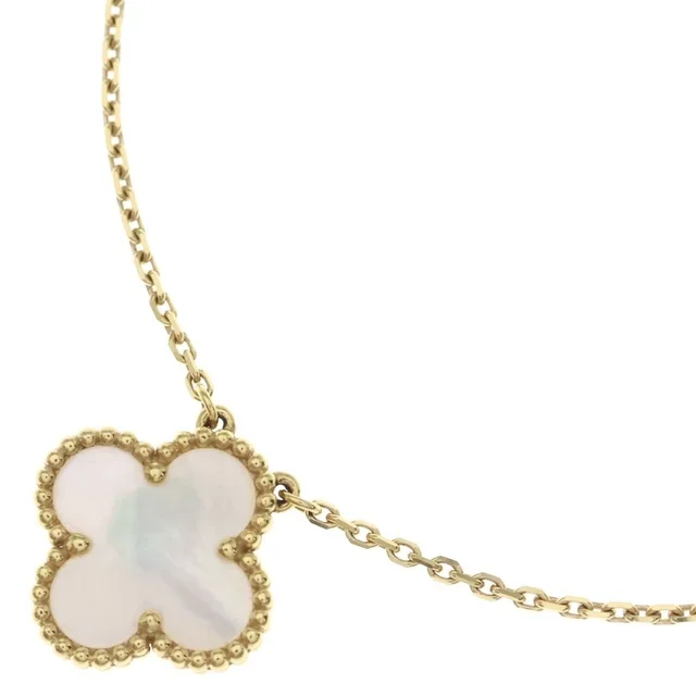 Van Cleef & Arpels Vintage Alhambra Mother of Pearl Necklace 18k Yellow Gold in Yellow from The Reluxe, photo 1 of 1