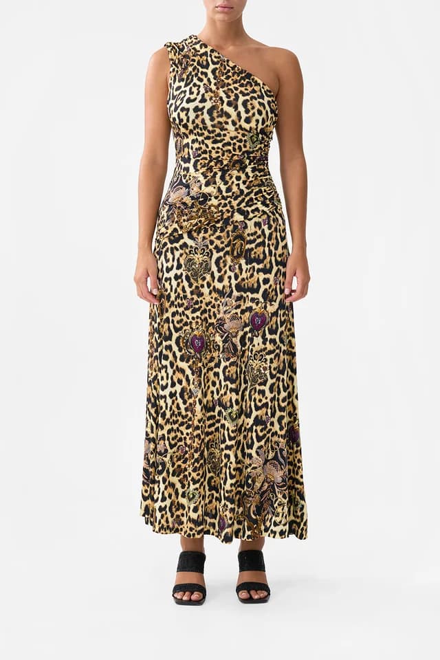 Camilla eBoutique GATHERED JERSEY ONE SHOULDER DRESS SAINTS AND SISTERS, image 1 of 1 from CAMILLA