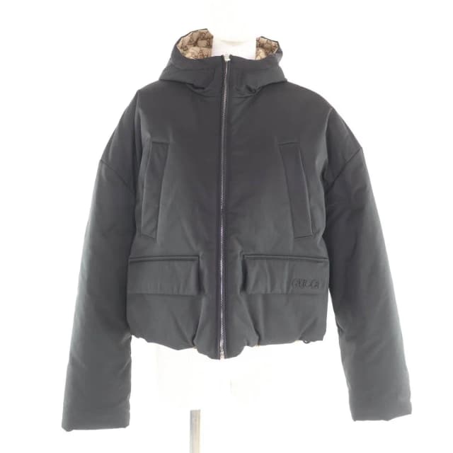 Gucci Made Reversible Logo Patch GG Canvas Jacket Black in Black Canvas from The Reluxe, photo 1 of 1