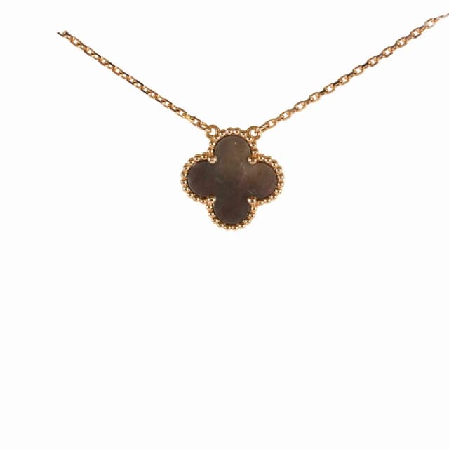 Van Cleef & Arpels Mother of Pearl Vintage Alhambra Necklace in Grey from The Purse Affair, photo 1 of 1