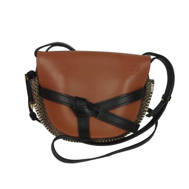 Loewe Gate Small Shoulder Bag Leather Tweed Brown in Brown Tweed from The Reluxe, photo 1 of 1