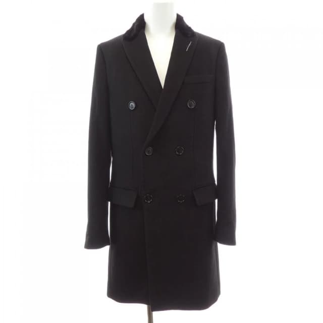 Dior Homme Coat Black in Black Cashmere from The Reluxe, photo 1 of 1