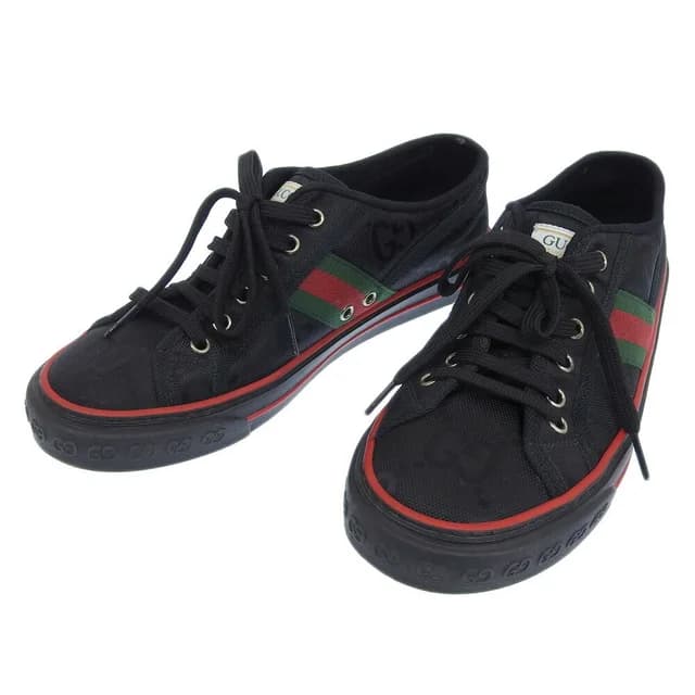 Gucci Shelly Line GG Canvas Tennis 1977 Off the Grid Shoes Black 6 629242 H9H70 1072 in Black Canvas from Elady, photo 1 of 1