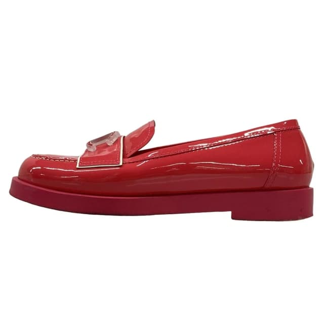 Chanel Loafers Pink CC Logo Leather in Pink Leather from The Reluxe, photo 1 of 1