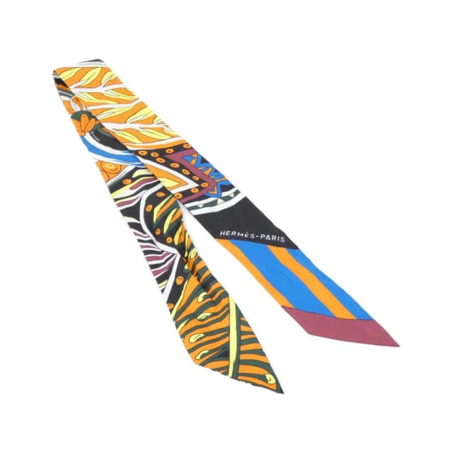 Hermès Twilly Scarf Black in Black Silk from The Reluxe, photo 1 of 1