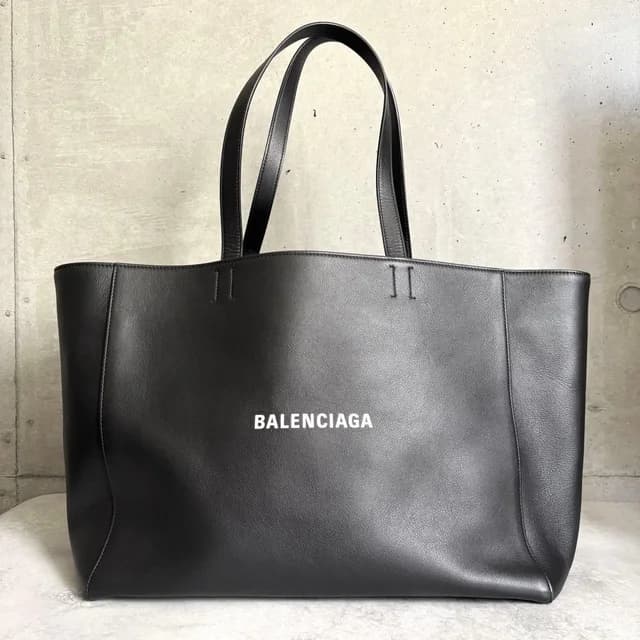 Balenciaga East West Tote Bag Leather Black in Black Leather from The Reluxe, photo 1 of 1