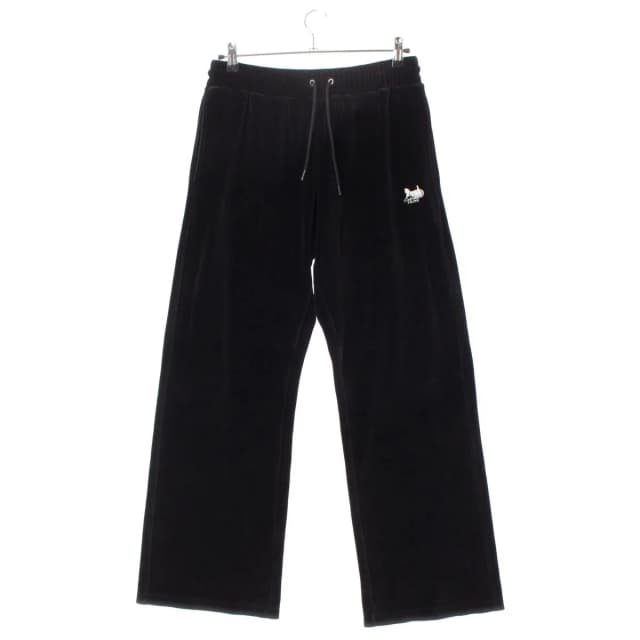 Celine Velvet Logo Embroidery Carriage Loose Lounge Pants Easy Black in Black Velvet from The Reluxe, photo 1 of 1
