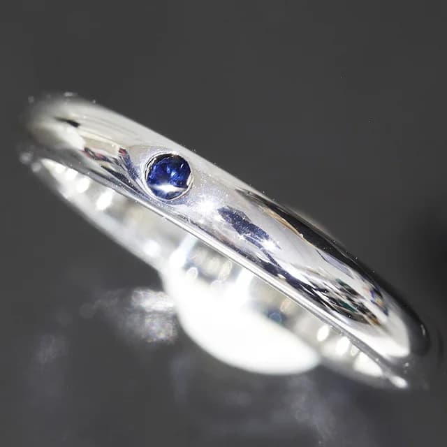 Tiffany & Co. Sapphire Band Ring Silver in Silver from The Reluxe, photo 1 of 1