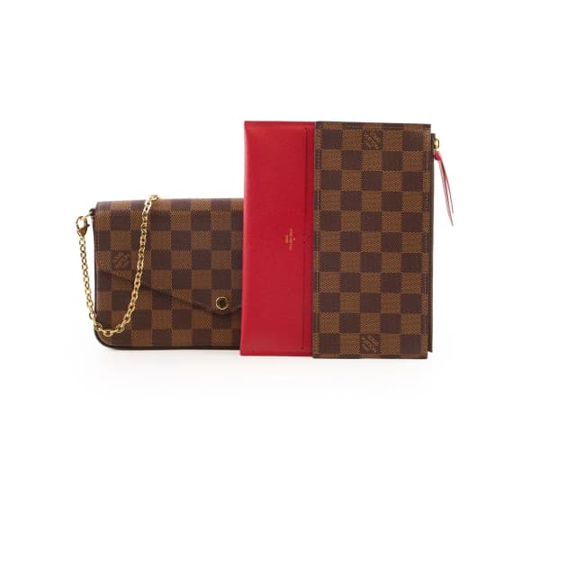 Louis Vuitton Pochette Félicie Damier Ebene in Brown Canvas from The Purse Affair, photo 1 of 1