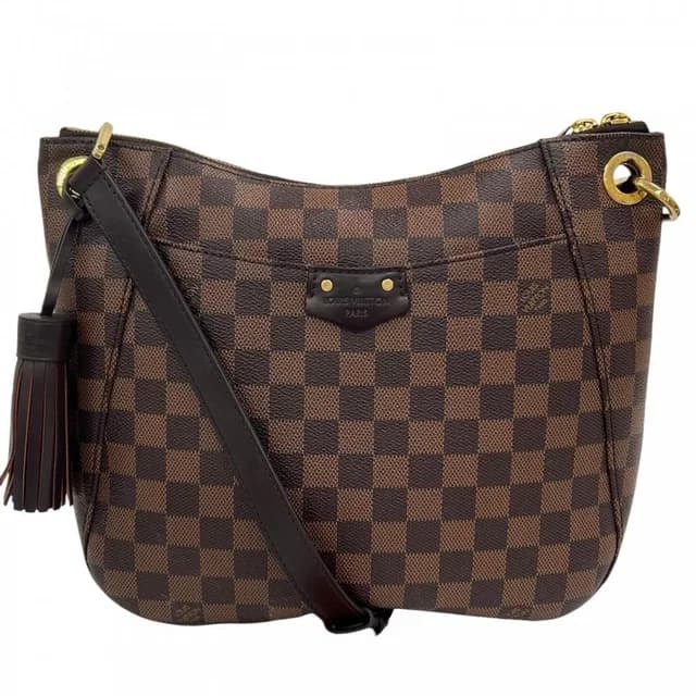 Louis Vuitton Shoulder Bag South Bank Damier Canvas Brown Gold in Brown Canvas from The Reluxe, photo 1 of 1