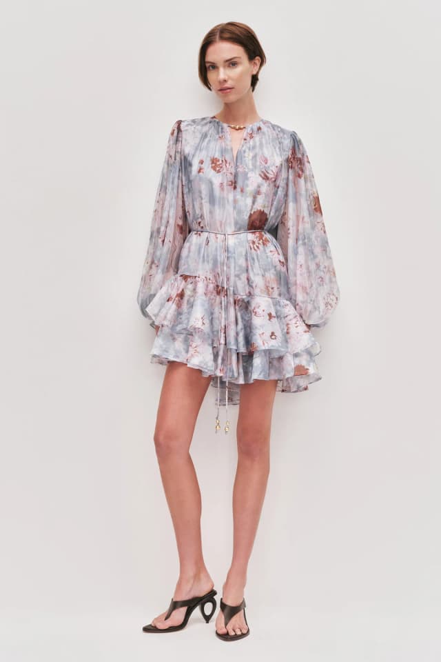 AJE Gabriella Mini Dress in FULL BLOOM, image 1 of 1 from Aje