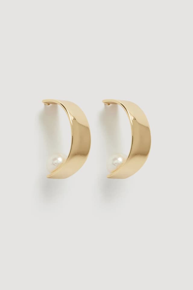 AJE Kai Hoop in GOLD/PEARL, image 1 of 1 from Aje