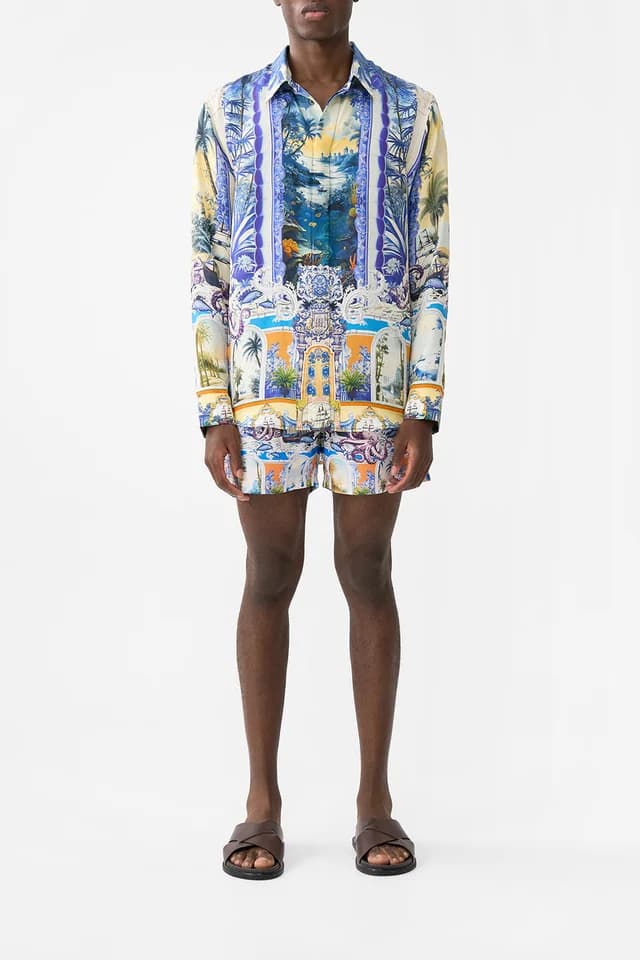 Camilla eBoutique LONG SLEEVE HIDDEN PLACKET SHIRT SONG OF SAINT ANTHONY, image 1 of 1 from CAMILLA