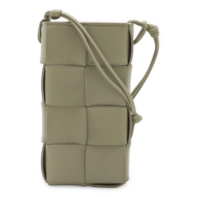 Bottega Veneta Cassette Maxi Intrecciato Shoulder Bag Pochette Phone Pouch in Woven leather from The Reluxe, photo 1 of 1