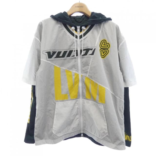 Louis Vuitton Patchwork Quebes Volume Jersey Jacket White Green Yellow in White from The Reluxe, photo 1 of 1