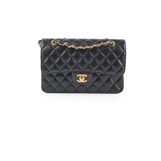 Chanel Small Classic Flap Caviar Black (Microchipped) in Black Caviar leather from The Purse Affair, photo 1 of 1