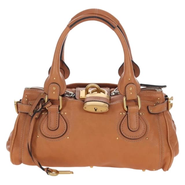 Chloé Cognac Leather Medium Paddington Bag in Brown Leather from Blue Spinach, photo 1 of 1