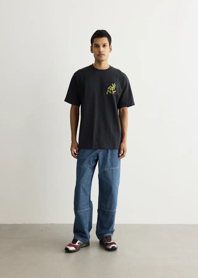 Gramicci Japanese Chambray Double Knee Pants in BLUE, image 1 of 1 from Incu