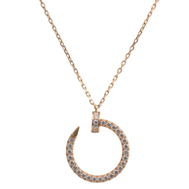 Cartier 18K Diamond Just Store Anklet Necklace Pink Gold from VINTAGE QOO TOKYO, photo 1 of 1