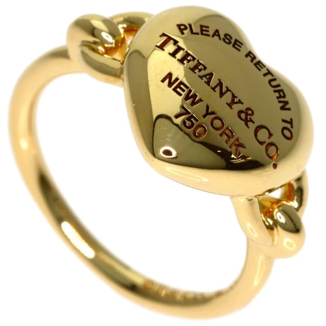 Return to Tiffany Full Heart Ring 18k Yellow Gold in Yellow from The Reluxe, photo 1 of 1