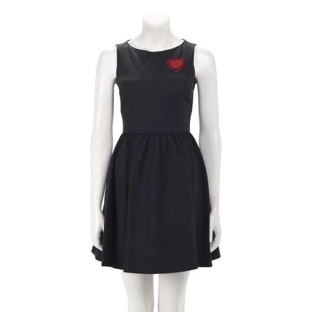 Dior Cotton Twill Heart Dress FR 34 in Black from Blue Spinach, photo 1 of 1