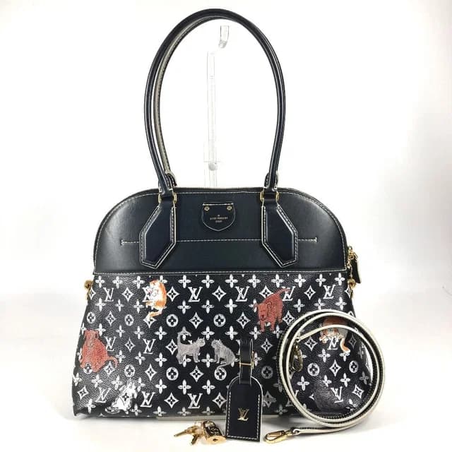 Louis Vuitton Shoulder Bag Alma Staple Leather Noir Black in Black Leather from The Reluxe, photo 1 of 1