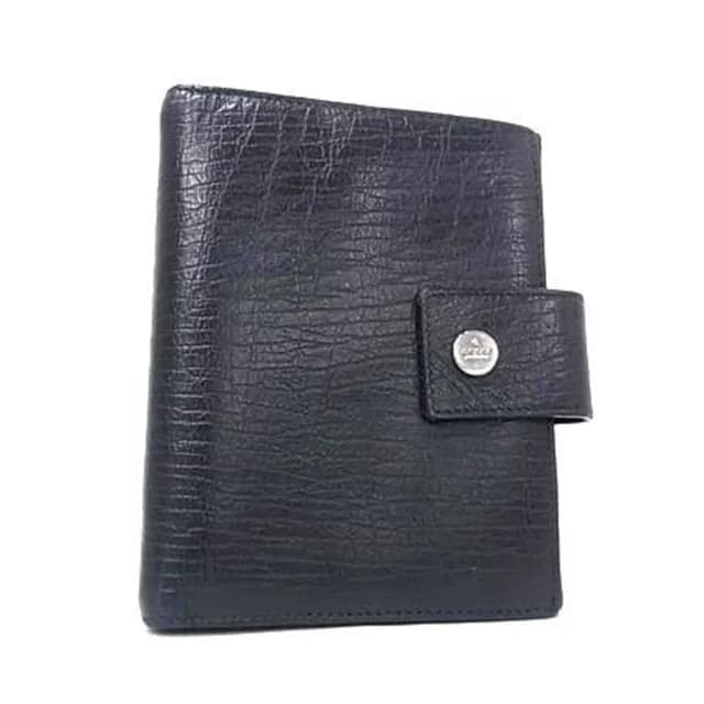 Gucci notebook cover, item number 115240, black leather, for men and women, 6-ring binder in Black Leather from Elady, photo 1 of 1