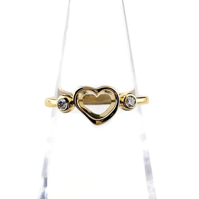 Tiffany & Co. Open Heart Diamond Ring YG Yellow Gold Pave in Yellow from The Reluxe, photo 1 of 1
