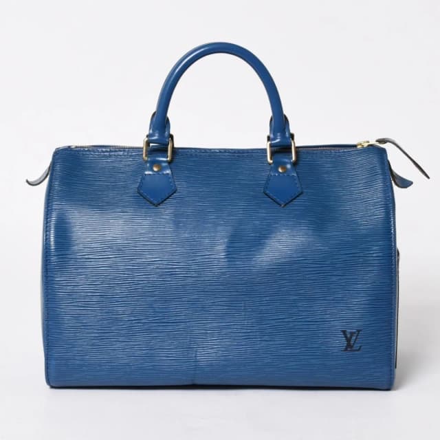 Louis Vuitton Speedy 30 Epi Boston Bag Leather Toledo Blue Gold in Blue Leather from The Reluxe, photo 1 of 1